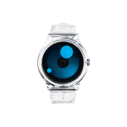 ZIIIRO Кварцевый механизм Унисекс Часы Синий циферблат Луна LUNAR