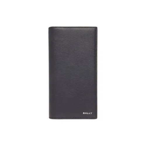 BALLY Тисненая Телячья Кожа Кошелек Мужской Синий