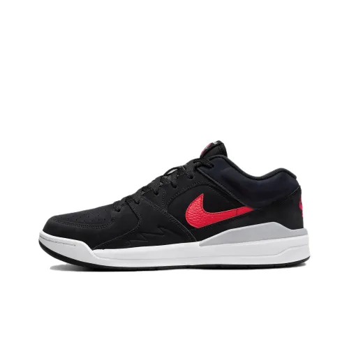 Джордан Stadium 90 Casual Low Top Черный/Белый/Бетон Серый/Пламя Красный Мужской