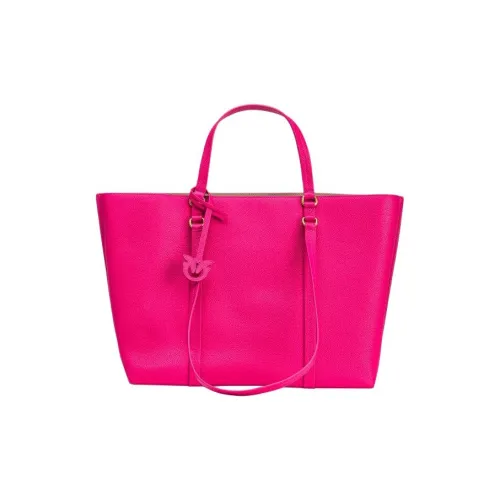 PINKO Коровья кожа Тоут Сумка Сумка для покупок Сумка Большая Женская Розовая Красная