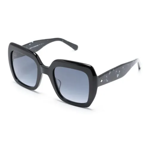 Kate Spade Ацетатные квадратные солнцезащитные очки женские черные