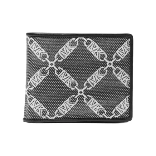 MICHAEL KORS Hudson Ткань Кошелек Мужской Черный Белый