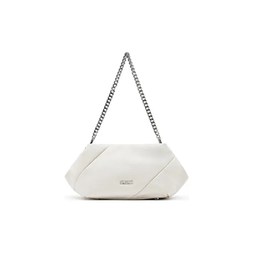 Staccato Коровья кожа Сумка на плечо Средний Женская Белая Серебряная Зеленая