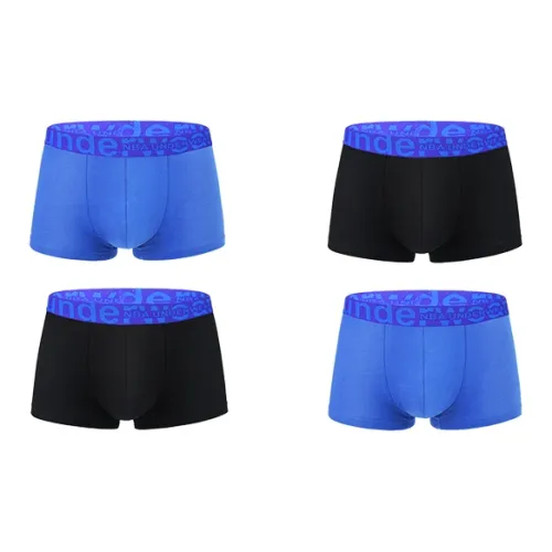 NBA 4 Pack Черный+Синий Мужские боксер-шорты