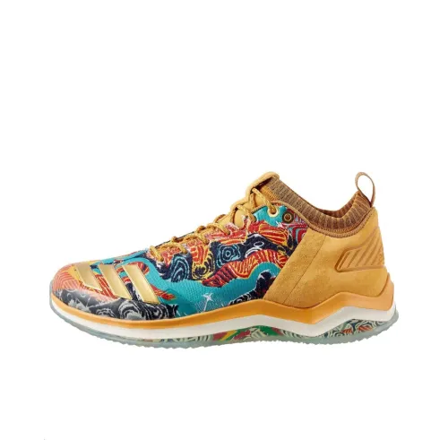 Adidas Slip-resistant низкий топ повседневные беговые кроссовки унисекс желтый