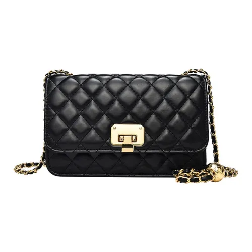 Jade En Plus ПУ (полиуретан) Сумка через плечо Стандартная Женская Черный Экрю