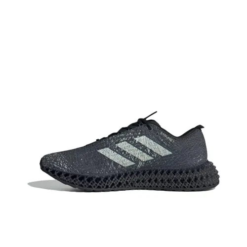 Adidas 4D FWD Устойчивые к истиранию Низкие беговые кроссовки для бега Унисекс Черные