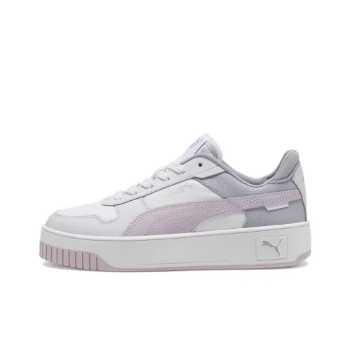PUMA Carina Street Скейтборд Кроссовки Низкие Белые Фиолетовые Женские