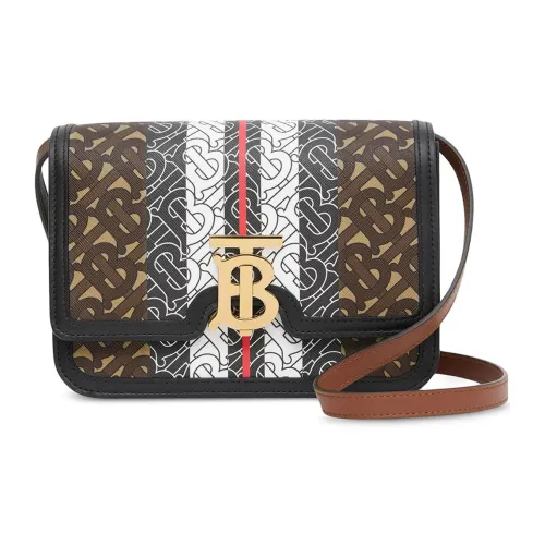 Burberry Сумка через плечо из коровьей кожи женская коричневая