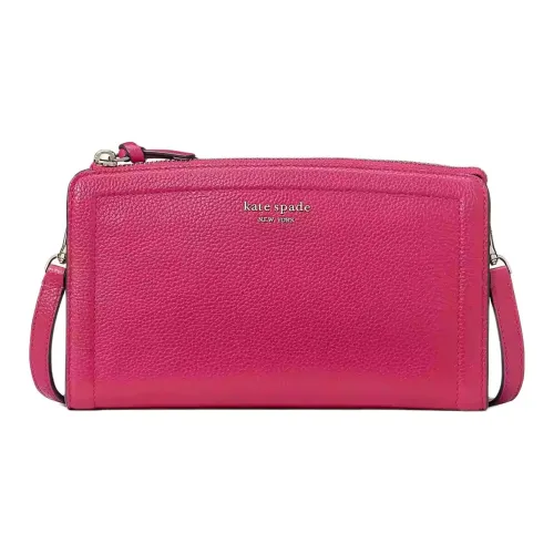 Kate Spade Knott Litchi Grain Leather Crossbody Bag Small Women's Vintage Pink Кейт Спейд Knott Личи Грейн Кожаная Сумка через плечо Маленькая Женская Винтаж Розовая