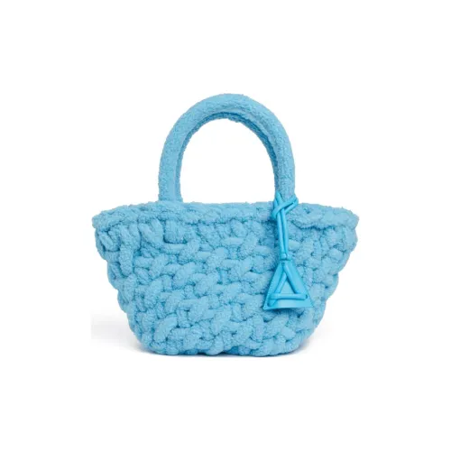 Alanui Lambskin Tote Bag Shopping Bag Handbag Small Women's Blue