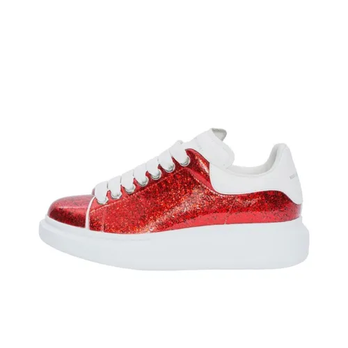 Alexander McQueen Oversized Sneaker Low Топ Стильные Скейтбординги Женские Красный