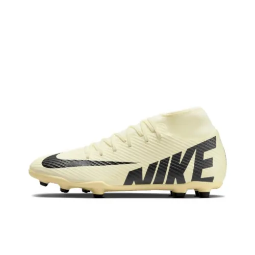 Nike Mercurial Superfly 9 MG MULTI Ground Амортизация Противоскользящие Легкие Футбольные бутсы Унисекс Бежевые