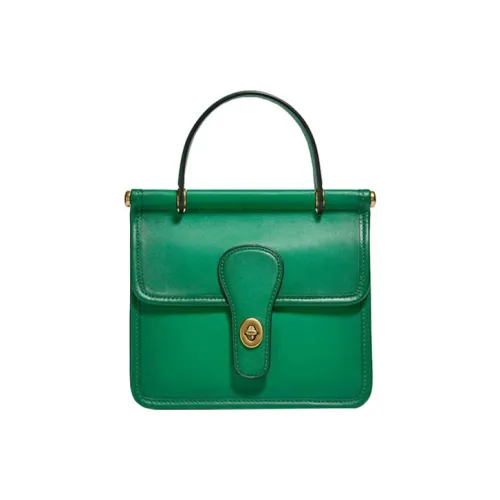 COACH Willis Кожа Сумка через плечо Сумка через плечо Сумка через плечо Сумка Маленькая Женская Потертый Зеленый