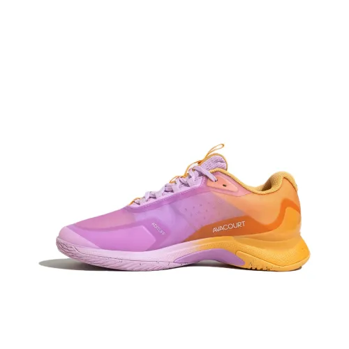 Adidas Originals Avacourt 2 Теннис Амортизация Износостойкий Низкий Топ Кроссовки для тенниса Женские Фиолетовый Оранжевый Черный