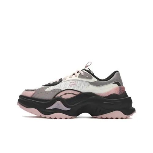 FILA FUSION BIANCO II Амортизация Устойчивость к истиранию Легкий Низкий Топ Кроссовки для бега Женские Цинково-серый