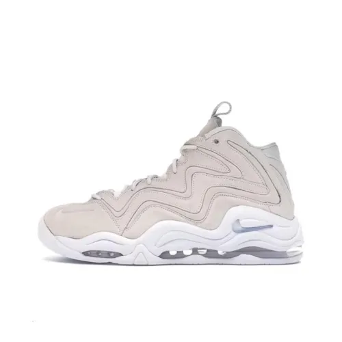 Nike Air Pippen QS Амортизация Износостойкий MID Топ Винтажные баскетбольные кроссовки Мужской Экрю