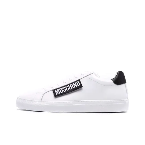 MOSCHINO Низкие кроссовки для скейтбординга Мужские Белые