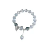 Браслет из опала с бусинами - бабочка