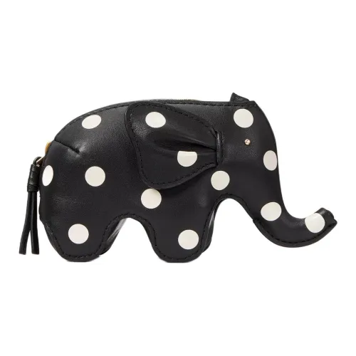 Kate Spade Гладкая кожа Кошелек для монет Женские Черный Белый