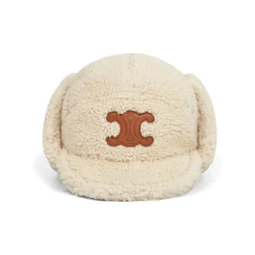 CELINE Shearling Shearling Cotton Women's Beige