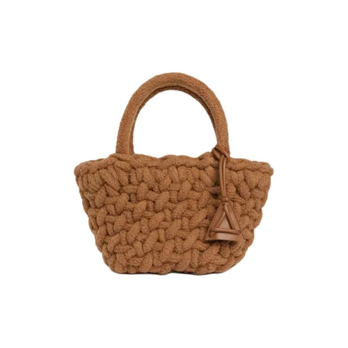 Alanui Lambskin Tote Bag Shopping Bag Handbag Small Women's Brown