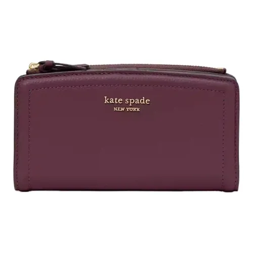 Kate Spade Knott кожаный кошелек женский Deep вишневый