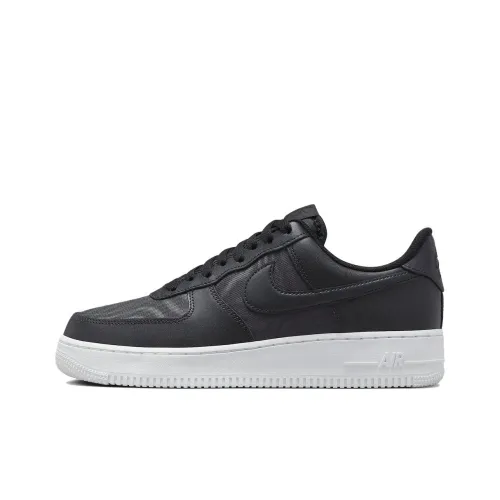 Nike Air FORCE 1 'Нейлон' Slip Resistant Abrasion Resistant Легкий Низкий Топ Скейтбординг Кроссовки Мужские Черный Белый