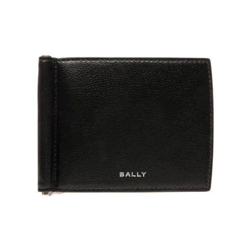 BALLY Рельеф Телячья Кожа Кошелек Мужской Черный