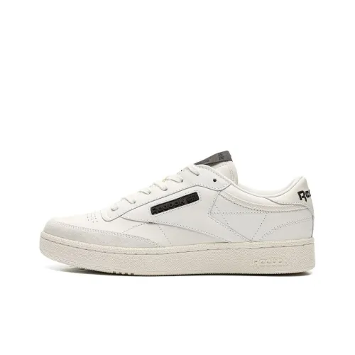 Reebok Club C Series Устойчивые к истиранию Дышащие Низкие Кроссовки для скейтбординга Унисекс Белые Зеленые