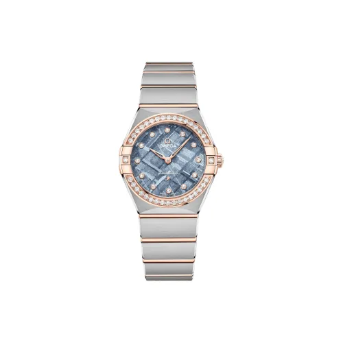 OMEGA Quartz Movement Женские Constellation Collection Часы 28mm*8,5mm Синий