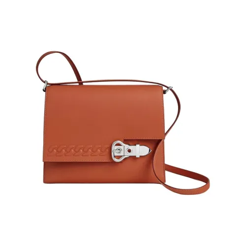 HERMES Boucle Sellier Swift Телячья кожа Сумка через плечо Женские R1 Terre Battue Red Earth