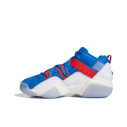 Adidas Top Ten Винтажные баскетбольные кроссовки Low Top Сине-белые Мужские
