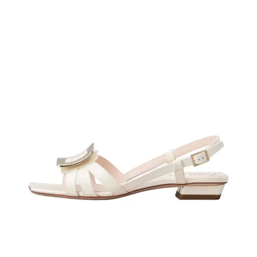 Roger Vivier One Ремень Сандалии Женские Экрю