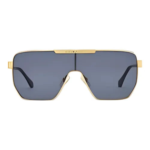 LOUIS VUITTON Металл Нерегулярная форма Солнцезащитные очки Мужской Золотой