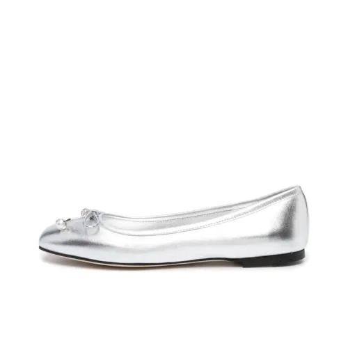 Jimmy Choo Женские повседневные туфли, серебристый цвет, женские