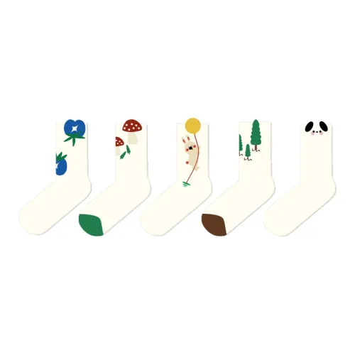 Duanmei Носки Crew Женские упаковка из 5 пар