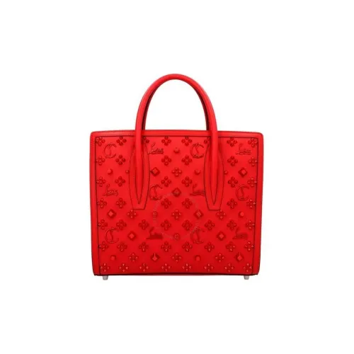 CL LUBOTING Телячья кожа Тоут Сумка Сумка для покупок Сумка через плечо Сумка среднего размера Женская Красная