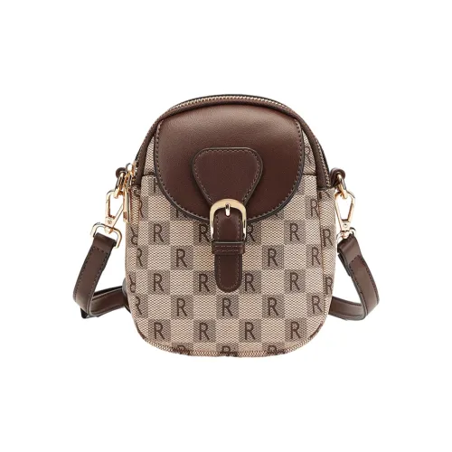 CORALDAISY Синтетическая кожа Одно плечо Сумка через плечо Сумка через плечо Сумка Женская сумка Маленькая Женская Кофейная и Серая