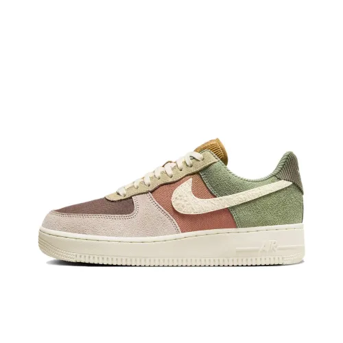 Nike Air FORCE 1 Скейтборд Кроссовки Низкие Красный Зеленый Женские