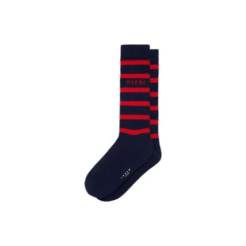 MARNI 1 пачка Черный Красный Мужской MID Носки до икры