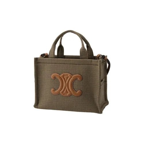 CELINE Телячья кожа Сумка-тоут Сумка для покупок Маленькая сумка Женская Коричневая