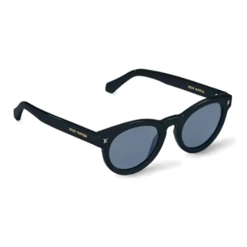 LOUIS VUITTON Металлический ацетат Ацетат Нерегулярная форма Солнцезащитные очки Мужской Черный