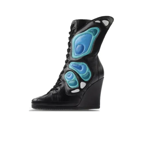 Adidas JS Wings Wedge Ботильоны Женские Черный Синий