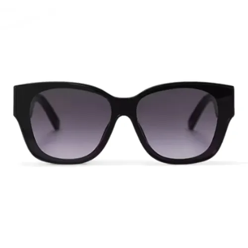 LOUIS VUITTON Ацетат Квадратные Солнцезащитные Очки Женские Черные