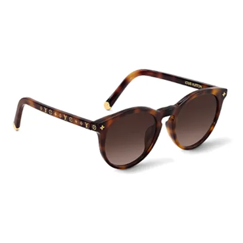 LOUIS VUITTON Круглые Солнцезащитные очки Женские Коричневый