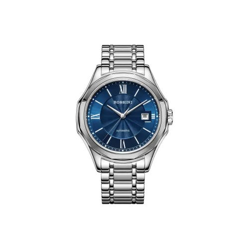 ROSSINI Кварцевый механизм Часы Унисекс Синий циферблат 9713 9714