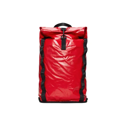 Rains Полиэстер Рюкзак Унисекс Красный