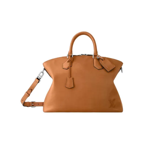 LOUIS VUITTON Замок ItCuir Millesime Телячья кожа Сумка через плечо Сумка Мужская Коричневая