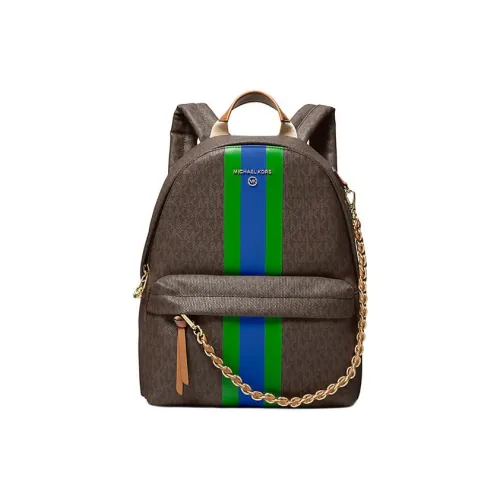 MICHAEL KORS Slater Покрытый холст Рюкзак Средний Женский Пальмовый зеленый